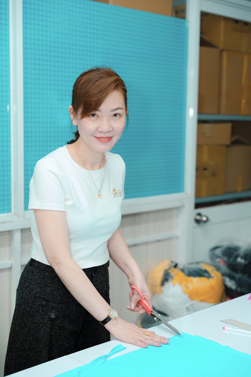 Precision fabric cutting at Xuân Thu
